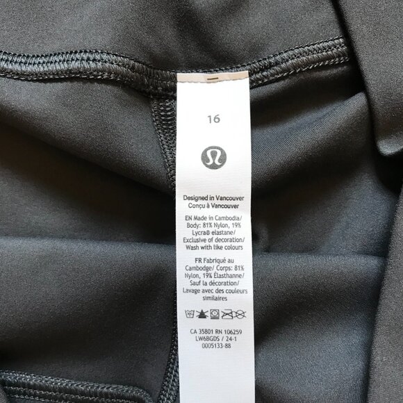 NWT Lululemon Align High Rise Crop Leggings Womens 16 Gray 21" Inseam Cropped - Picture 7 of 11